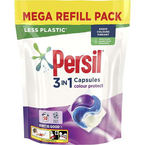Persil 3 in 1 Colour Protect Washing Capsules - 50 Washes (1.35 kg)