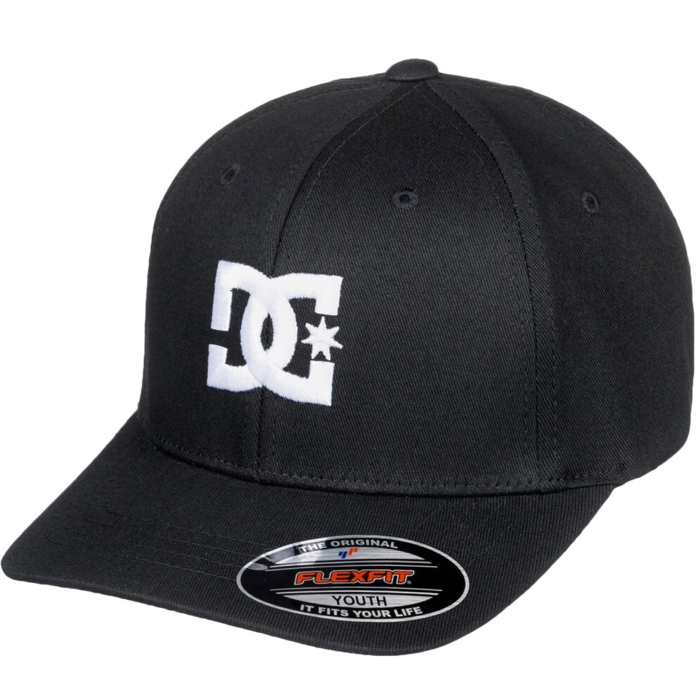 DC Shoes Boys Kids Cap Star X-Fit Flexi Fit Curved Visor Baseball Cap - 8-16 Yrs