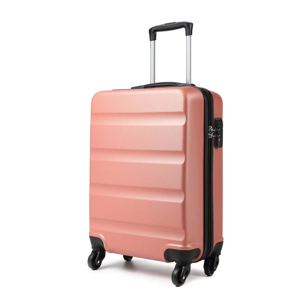 (Nude) Kono 19 inch Horizontal Design ABS Hard Shell Suitcase