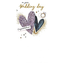 Wonderful Wedding Greeting Card Hand-Finished Champagne Range Cards