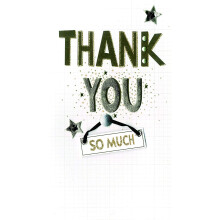 Thank You Greeting Card Hand-Finished Champagne Range Cards