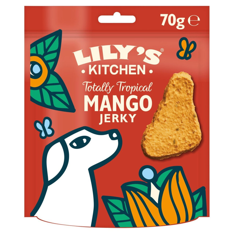 Lily's Kitchen Totally Tropical Mango Jerky 70G (Pack Of 8)