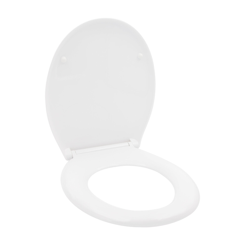 Anika Quick Release White Toilet Seat for Easy Cleaning / Soft Close