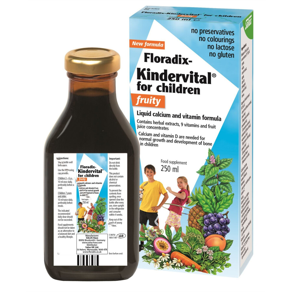 Floradix - Kindervital for Children Fruity Formula - 250ml