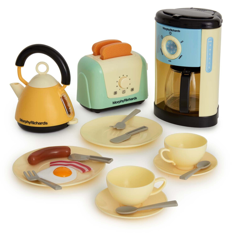 CASDON Morphy Richards Kitchen Set (Pastel) Kettle Toaster Coffee Toy