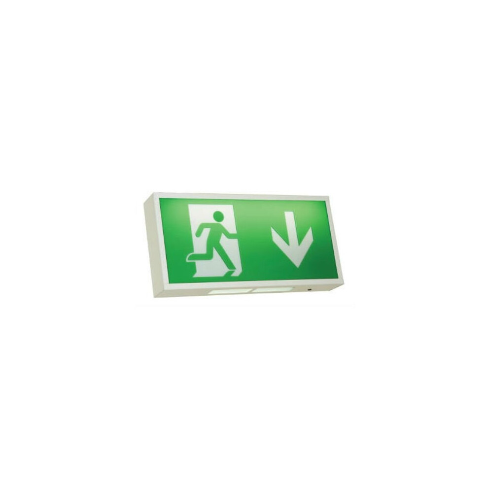 Ansell AWLED/3M 'Watchman' LED Emergency Exit Sign Maintained - 3 W