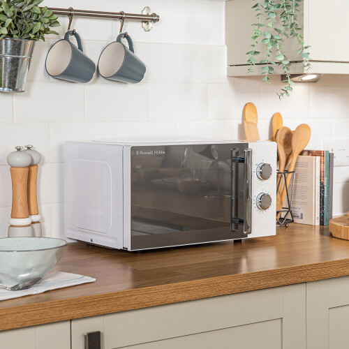 Russell Hobbs White Microwave 17 Litre 700W Pattern RHMM715
