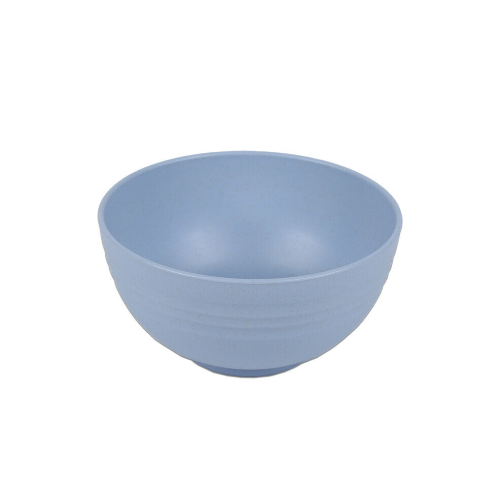 ( 6 Inch) 15Cm Wheat Straw Salad Bowls Children Bowls Unbreakable Mixing Bowls Reusable Dishwasher Microwave Safe Soup Bowls Blue Dechoicelife