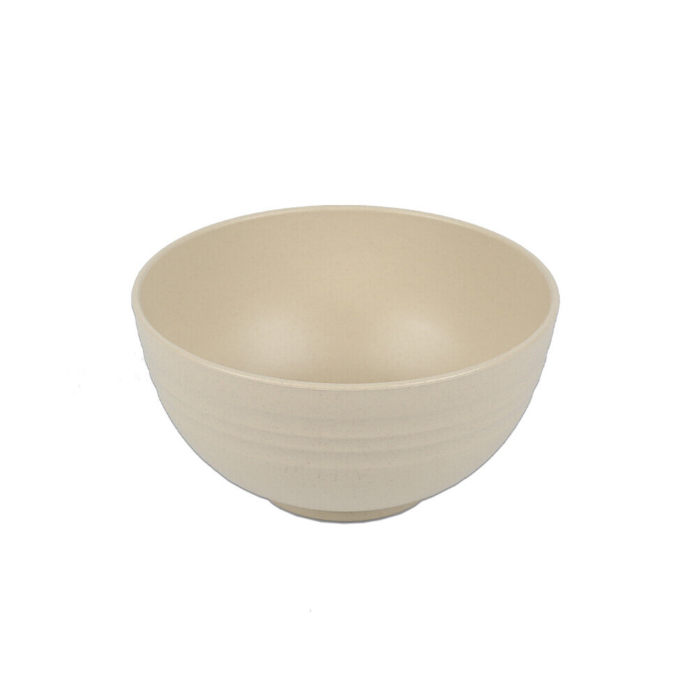 ( 6 Inch) 15Cm Wheat Straw Salad Bowls Children Bowls Unbreakable Mixing Bowls Reusable Dishwasher Microwave Safe Soup Bowls Beige Dechoicelife