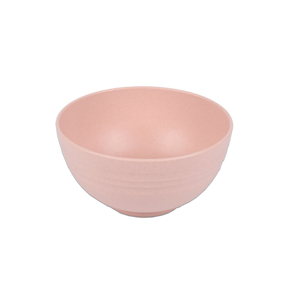 ( 6 Inch) 15Cm Wheat Straw Salad Bowls Children Bowls Unbreakable Mixing Bowls Reusable Dishwasher Microwave Safe Soup Bowls Pink Dechoicelife