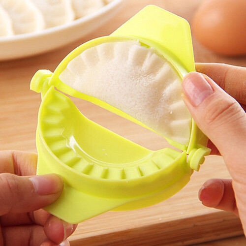 (Dark Khaki) Chinese Dumpling Mould Food Grade Plastic Dumpling Maker Machine Handmade DIY Dumpling Mold Creative Kitchen Gadget Tools 1