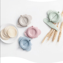 (blue) New DIY Dumplings Maker Tool Wheat Straw Jiaozi Pierogi Mold Dumpling Mold Clips Baking Molds Pastry Kitchen Accessories