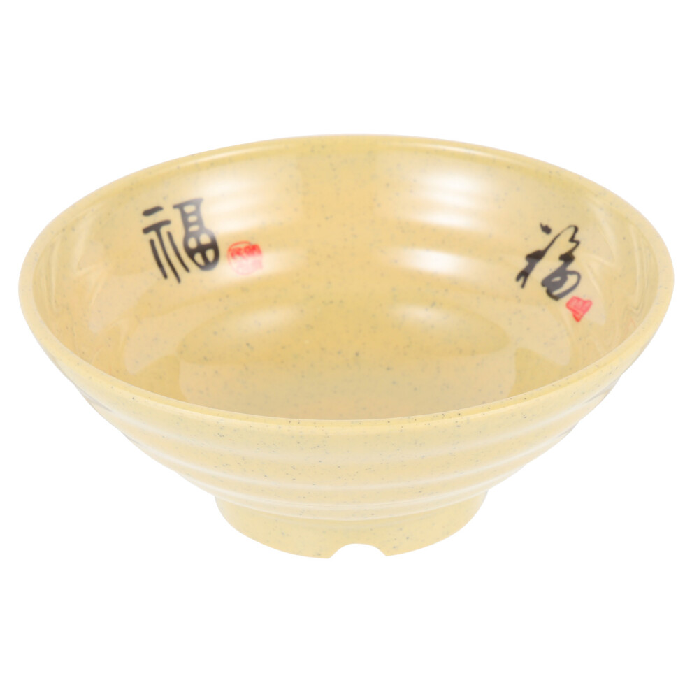 (Yellow) Bowl Bowls Japanese Ramen Noodle Soup Melamine Serving Mixing Cereal Pho Miso Salad Pasta Rice Deep Large Udon Asian Restaurant-image-OPC-PBNQNJ7-NEW