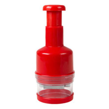 (Red) Stainless Steel Hand-Pressed Vegetable Cutter Food Chopper For Cutting Onion And Chopping Vegetable Multifunctional Kitchen Tool