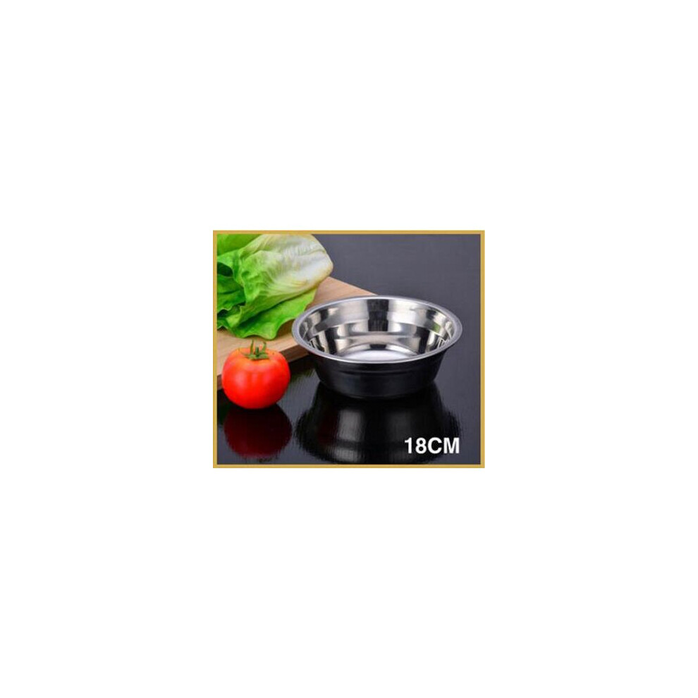 Dechoicelife (18Cm) 1Pcs Bowls Stainless Steel Baby Feeding Bowl Food Snacks Bowl Salad Mixing Bowl Kitchen Cooking Tools Food Rice Fruit Tableware