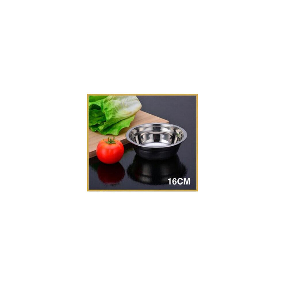 Dechoicelife (16Cm) 1Pcs Bowls Stainless Steel Baby Feeding Bowl Food Snacks Bowl Salad Mixing Bowl Kitchen Cooking Tools Food Rice Fruit Tableware