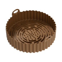 (7) Reusable Basket Mat Food Grade Easy Clean Oven Baking Tray Air Fryers Oven Replacemen Grill Pan Hot Wholesale Round Grill Pan