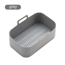 (6) Safe Cooking Air Fryers Oven Baking Tray Silicone Airfryer 3d 2 Types Fried Chicken Basket Mat Mold Airfryer Oven Baking Tray
