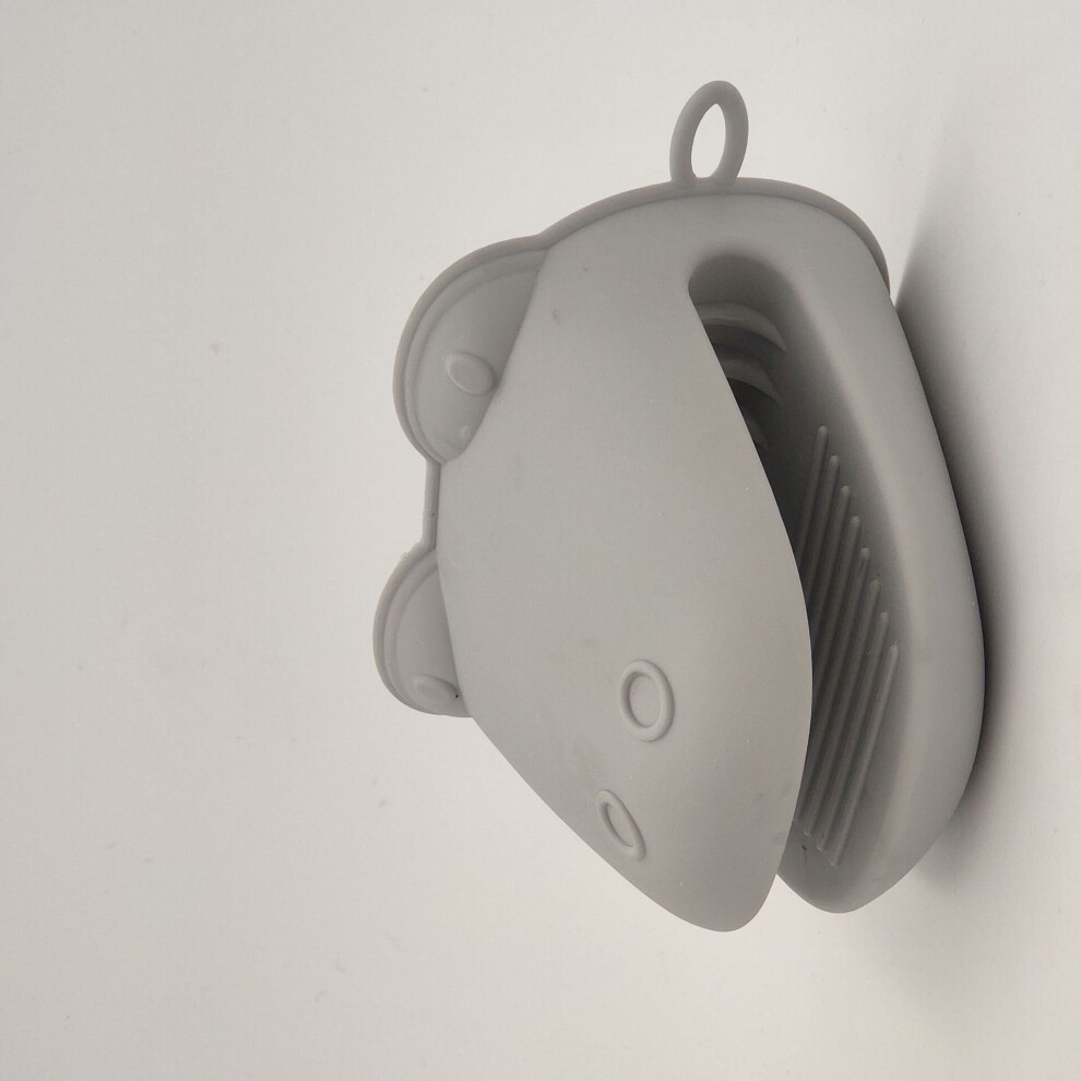 (Grey) 1Pcs Food Grade Kitchen Silicone Gloves Kitchen Insulation Clip Thick Non Slip Gloves Household Bowl Oven Microwave Oven-image-OPC-PBNQT98-NEW