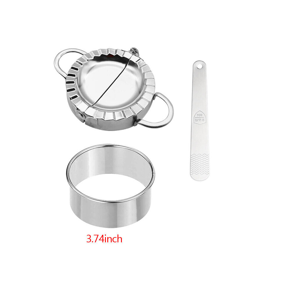 (3PCS Set Big) Stainless Steel Dumpling Mold Set Easy Pierogi Press/Maker Pierogi/Dumpling Wrapper Maker With Stuffing Spoon Tools          799-image-OPC-PBNQTCT-NEW
