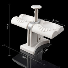 (White) Dumpling Maker Machine Automatic Press Double Dumplings Mold DIY Jiaozi Ravioli Mould Kitchen Gadgets Accessories