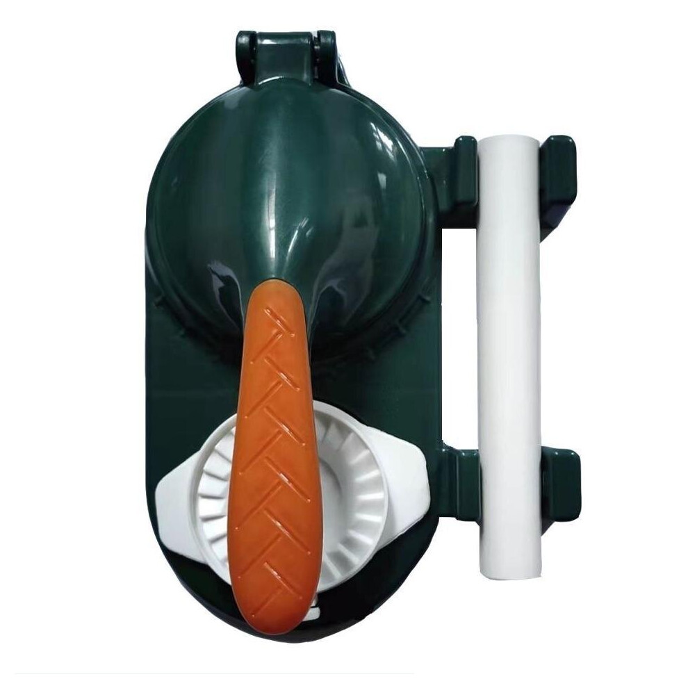 (Green Set) Dumpling Maker Kitchen Tools For Making Dumplings Dumpling Skin Mold Rolling Pin Free Labor Saving Manual Press Mold For Pastry-image-OPC-PBNQV95-NEW