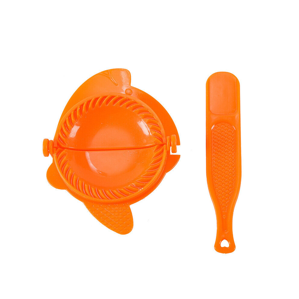 (orange) Easy To Use Dumpling Mold Diy Thickened Dumpling Making Machine Plastic Dumpling Mould Wholesale Kitchen Gadgets And Accessories-image-OPC-PBNQVKW-NEW