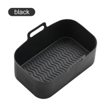 (5) 2 Types Silicone Fried Chicken Basket Mat Safe Cooking Air Fryers Oven Baking Tray Mold Airfryer Oven Baking Tray Airfryer 3d