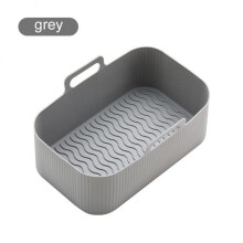 (6) 3d Air Fryers Oven Baking Tray Fried Chicken Basket Mat Silicone Safe Cooking Black Airfryer Mold Airfryer Oven Baking Tray 1pc