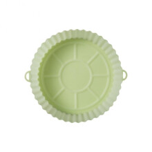 (2) Pizza Fried Chicken Silicone Air Fryers Oven Baking Tray Nonstick Pan Mat Reusable Silicone Mold Air Fryer Easy To Clean