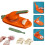 (Pink) 2 In 1 Dumpling Maker Mold Manual DIY Dough Pressing Tool Kitchen  Dumpling Skin Rolling Wrapper Maker Household Baking Set 2