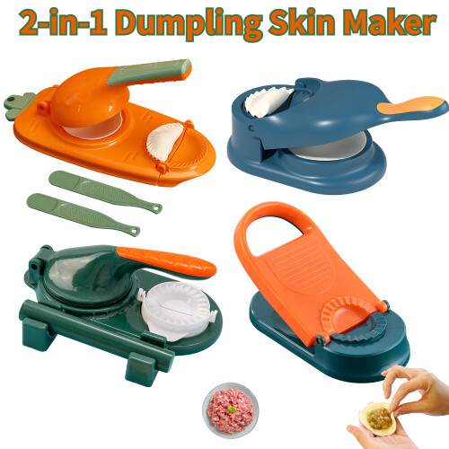 (P) 2 In 1 Manual Tortilla Maker Dough Pressing Tool Dumpling Artifact Manual Dumpling Pressing Tool Dumpling Wrapper Making Mold 2