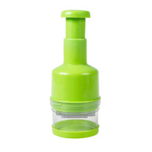 (Green) Manual Onion Pressing Crusher with Stainless Steel Blade Vegetables Press Chopper Multifunctional Durable for Cooking Supplies