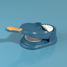 (blue) 2 In 1 Dumpling Mold Dumpling Maker Machine Pressing Tool Set DIY Dumpling Skin Mould Dumpling Wrapper Maker