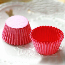 (pink) 1000pcs Mini Colorful Paper Cake Cupcake Liner Biscuit Baking Muffin Box Cup Case Party Tray Dessert Cookie Mold Decorating Tool