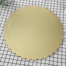 (25CM GOLD) Gold Cake Board Disposable Dessert Tray Cake Base Cardboard for Wedding Birthday Party Baking Accessories Cake Tools
