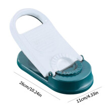 (White) 2 in 1 Dumpling Mold Pressing Dumpling Skin Rolling Dough Dumpling Machine Press Household Manual Baking Pastry Machine Kitchen