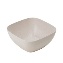 (Wheat beige) salad bowl fruit bowl kitchen rice noodle mixing instant noodles kitchen soup plastic cereal small serving snack bowl plate new
