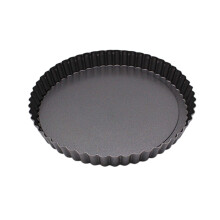 (26cm) 10-28CM Nonstick Pans Carbon Steel Cake Pie Mold Removable Bottom Tart Quiches Pan Oven Baking Tray Dish Pastry Tools Bakeware