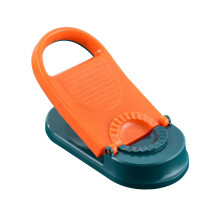 (Orange) 2-in-1 Dough Pressing Tool Food Grade Manual Dumpling Wrapper Mold Labor-Saving Baking Pastry Kitchen DIY Accessories