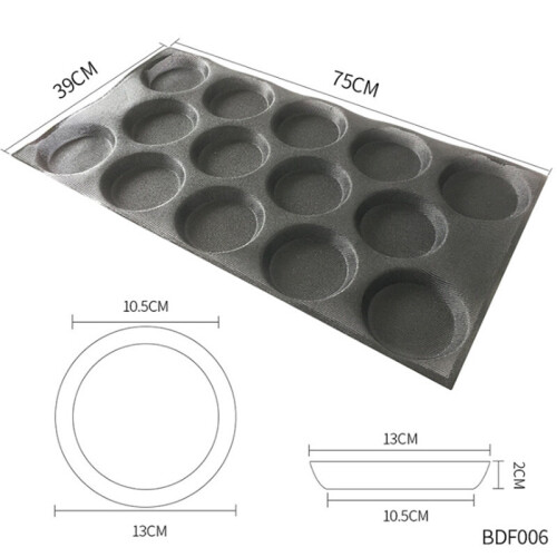 (GB011) Goldbaking Silicone Bun Bread Forms Non Stick Baking Sheets ...