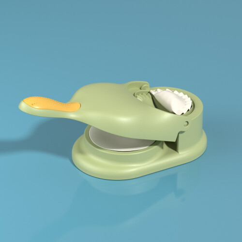 (Green) 2 In 1 Dumpling Maker Manual Wrapper Making Plastic Mold Dumpling Maker Dough Pressing Tool Kitchen Baking Accessori Baking