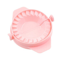 (D Pink) Dumpling Wrapper Making Mold 2 in 1 Kitchen Dough Pressing Machine Kids DIY Food Grade Environmental Protection Material Tool