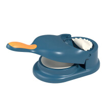 (A Blue) Dumpling Wrapper Making Mold 2 in 1 Kitchen Dough Pressing Machine Kids DIY Food Grade Environmental Protection Material Tool