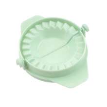 (D Green) Dumpling Wrapper Making Mold 2 in 1 Kitchen Dough Pressing Machine Kids DIY Food Grade Environmental Protection Material Tool