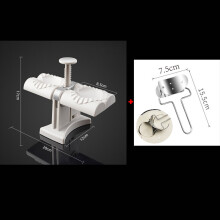 (Set C) Dumpling Maker Machine Automatic Dumpling Artifact Household Double Head Press Dumplings Mold DIY Empanadas Ravioli Mould Tools
