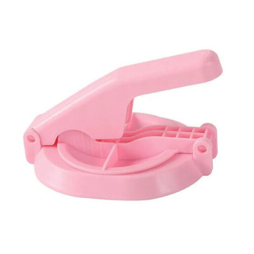 (pink) Automatic Double Head Dumplings Artifact Manual Press Noodle Type Pierogi Maker Mold Dumpling Maker Hoom Kitchen Dumpling Mould