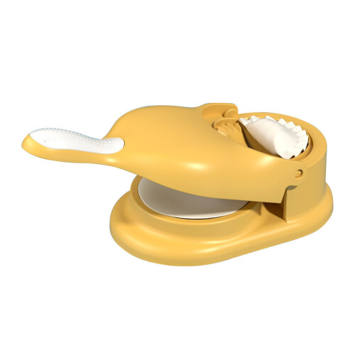 (G) 2-in-1 Dumpling Maker DIY Dumpling Wrapper Machine Manual Dumplings Making Molds with Rolling Stick Practical Pastry Tools