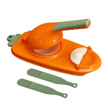 (C) 2-in-1 Dumpling Maker DIY Dumpling Wrapper Machine Manual Dumplings Making Molds with Rolling Stick Practical Pastry Tools