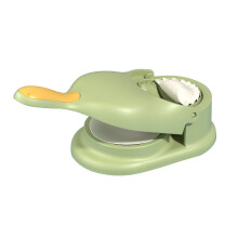 (I) 2-in-1 Dumpling Maker DIY Dumpling Wrapper Machine Manual Dumplings Making Molds with Rolling Stick Practical Pastry Tools
